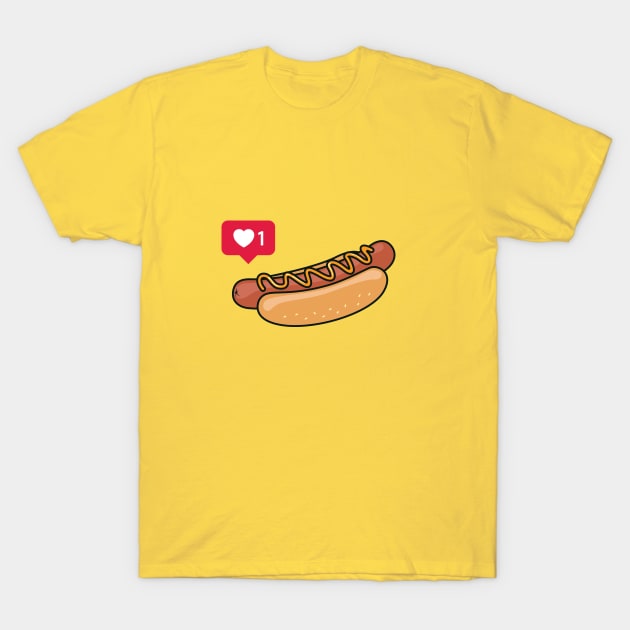 Hot Dog's is Love T-Shirt by ammghazali